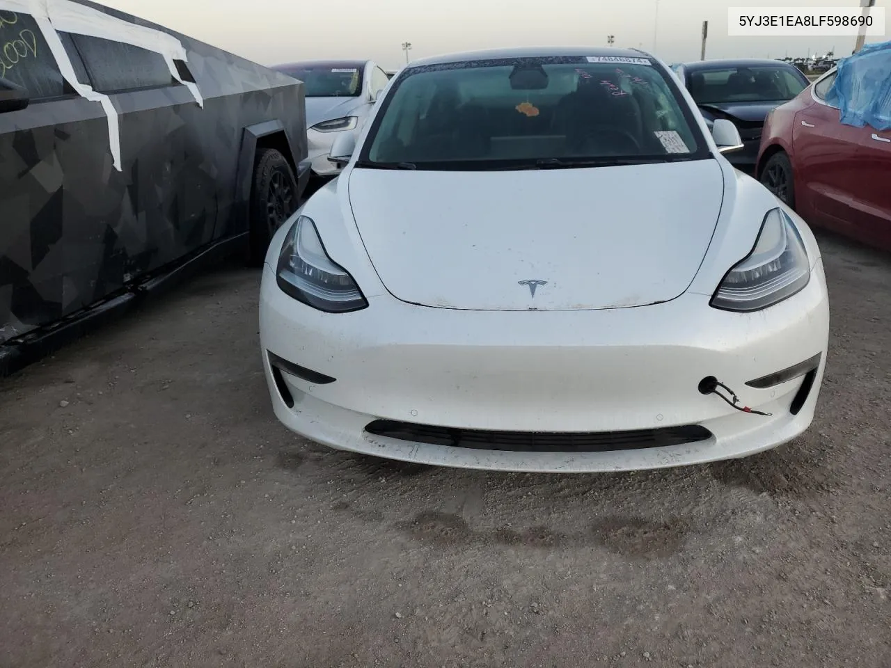 2020 Tesla Model 3 VIN: 5YJ3E1EA8LF598690 Lot: 74846874