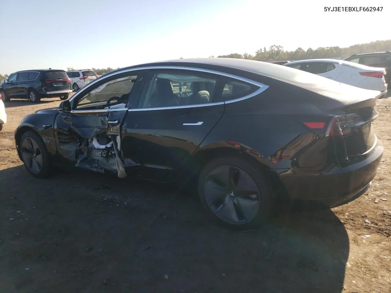 2020 Tesla Model 3 VIN: 5YJ3E1EBXLF662947 Lot: 74916274