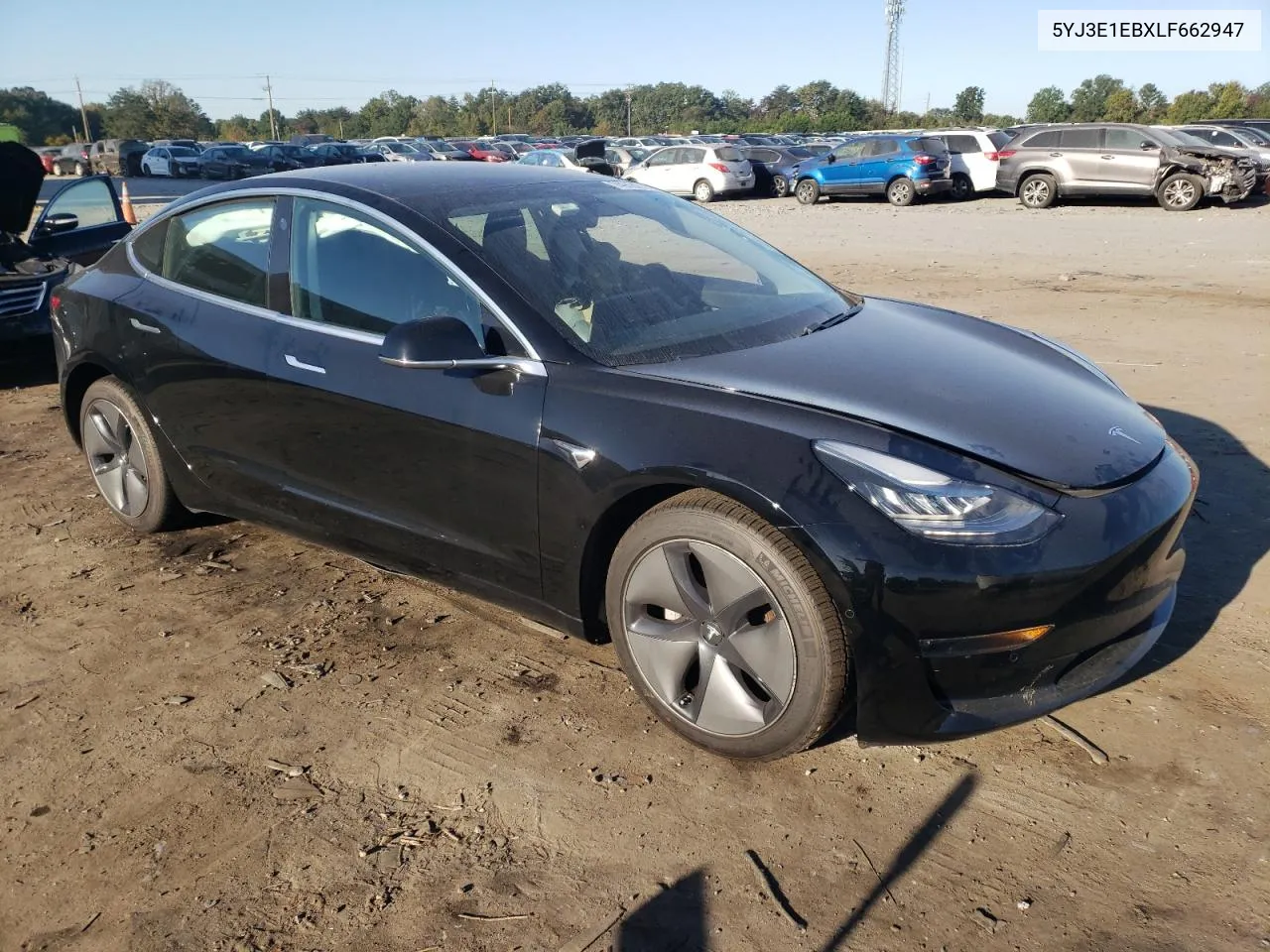 2020 Tesla Model 3 VIN: 5YJ3E1EBXLF662947 Lot: 74916274