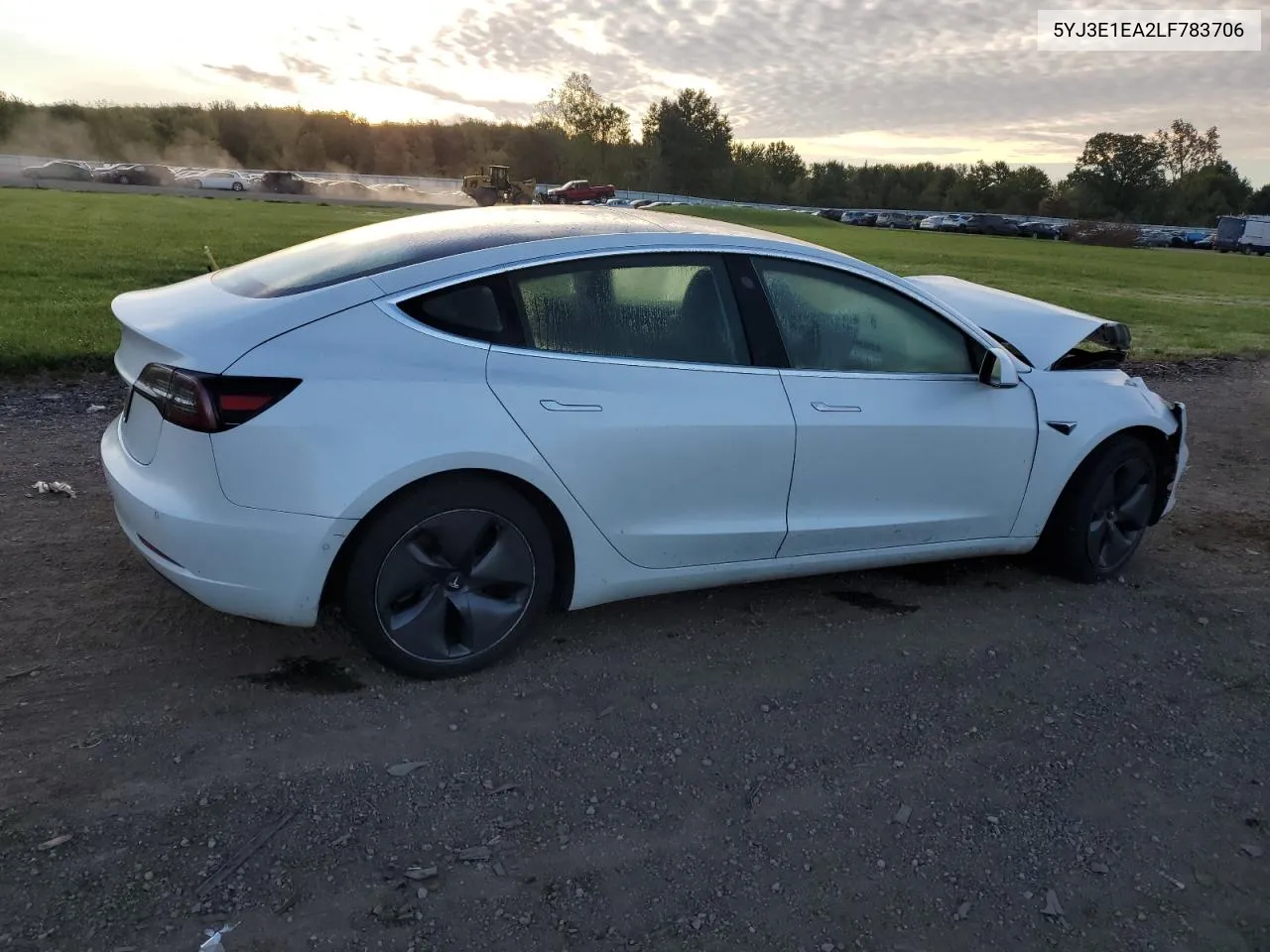 2020 Tesla Model 3 VIN: 5YJ3E1EA2LF783706 Lot: 75038474