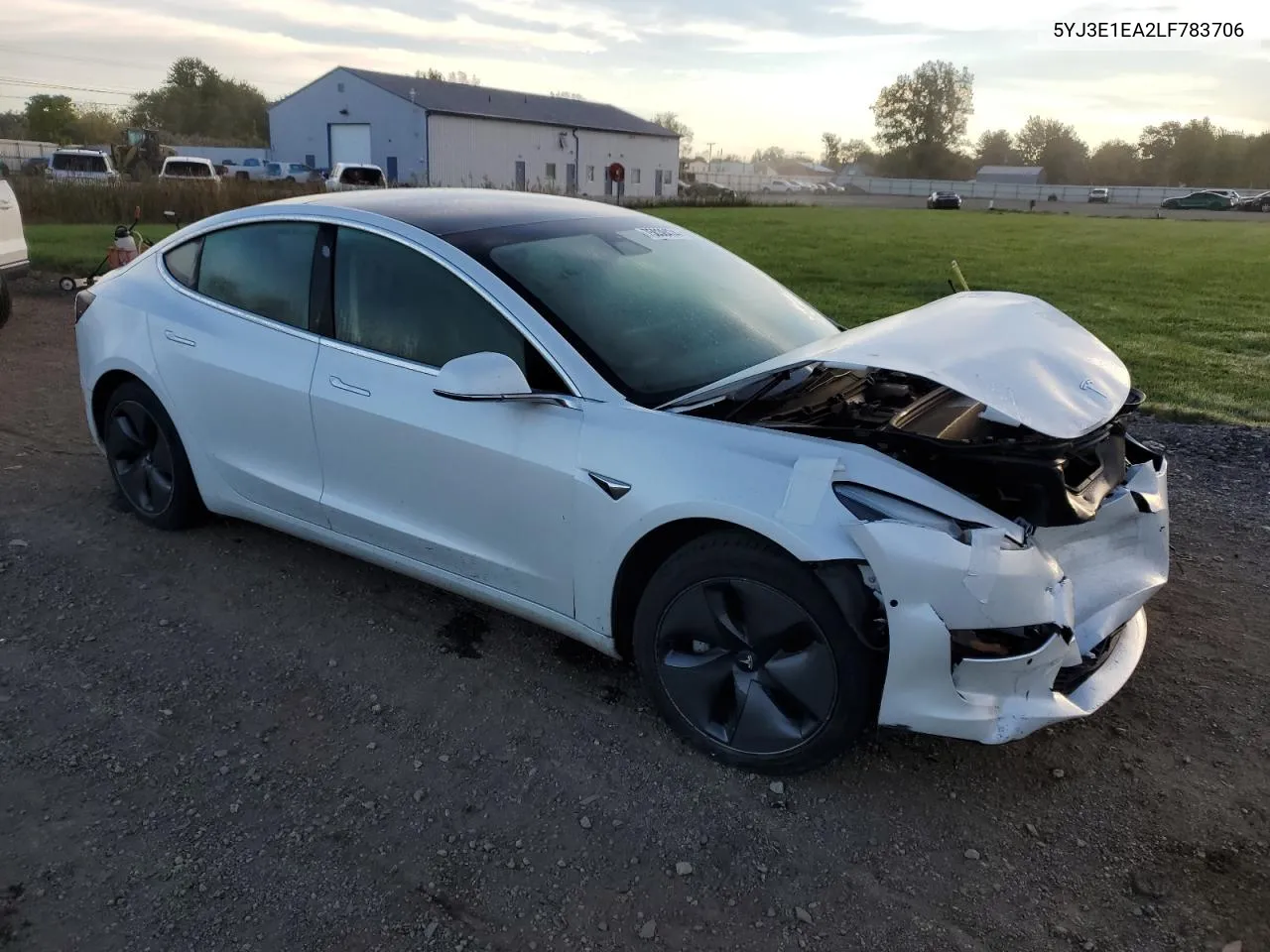 2020 Tesla Model 3 VIN: 5YJ3E1EA2LF783706 Lot: 75038474