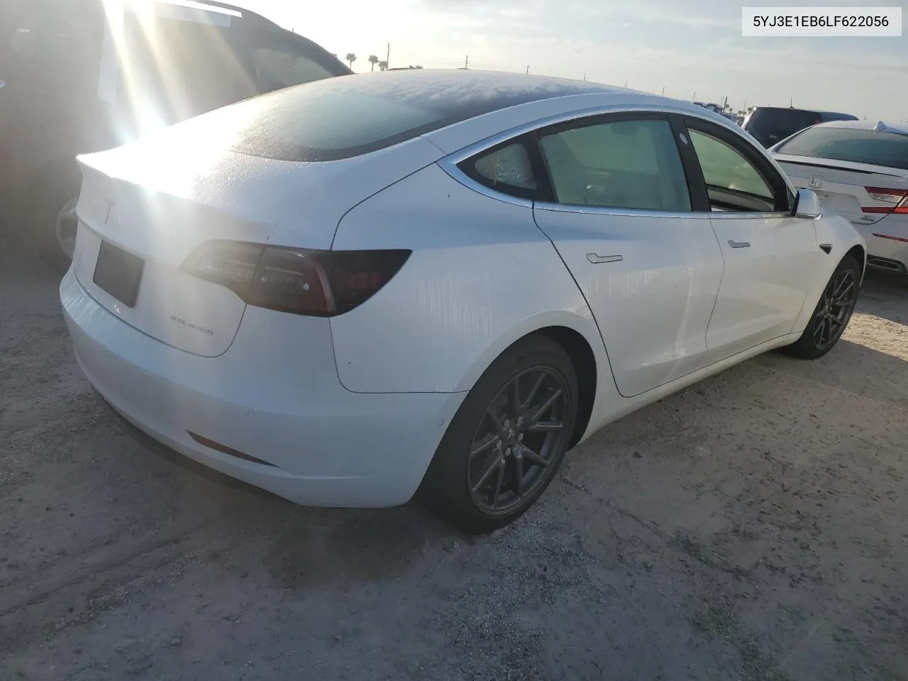 2020 Tesla Model 3 VIN: 5YJ3E1EB6LF622056 Lot: 75074214