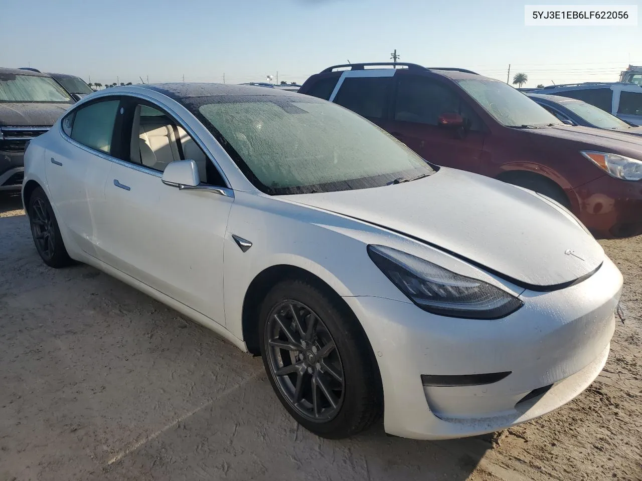 2020 Tesla Model 3 VIN: 5YJ3E1EB6LF622056 Lot: 75074214