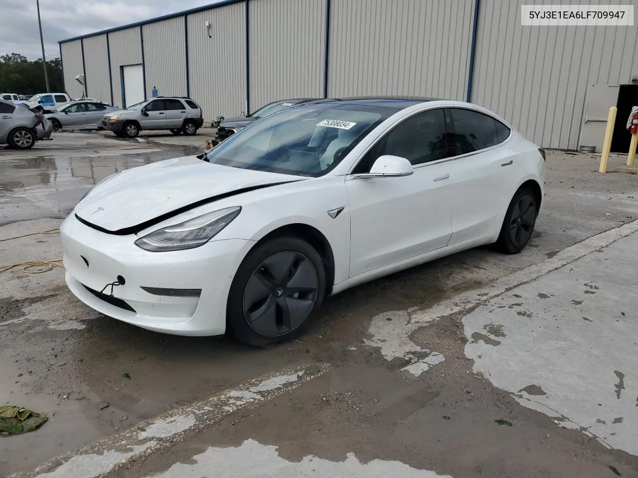 2020 Tesla Model 3 VIN: 5YJ3E1EA6LF709947 Lot: 75308034