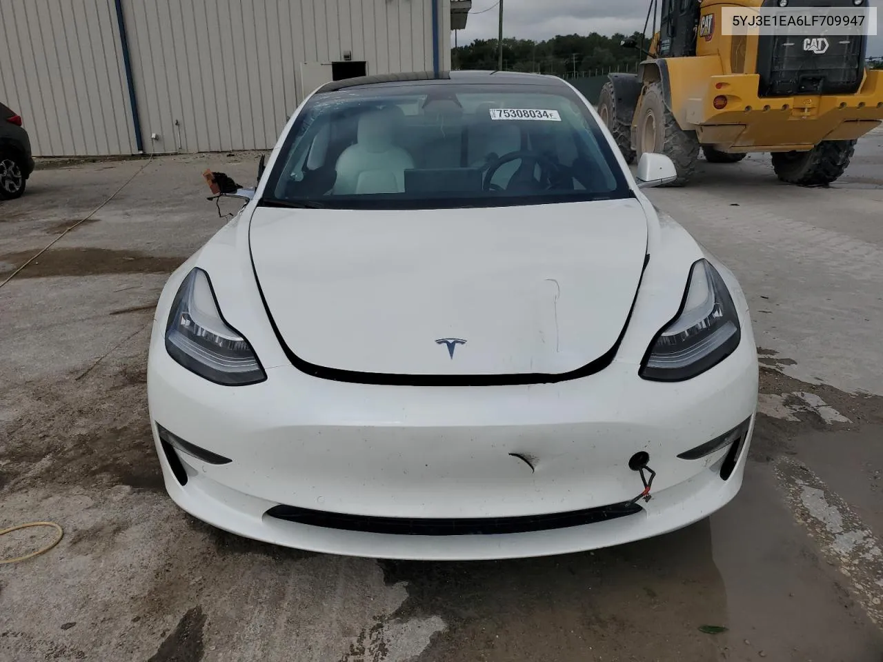 2020 Tesla Model 3 VIN: 5YJ3E1EA6LF709947 Lot: 75308034