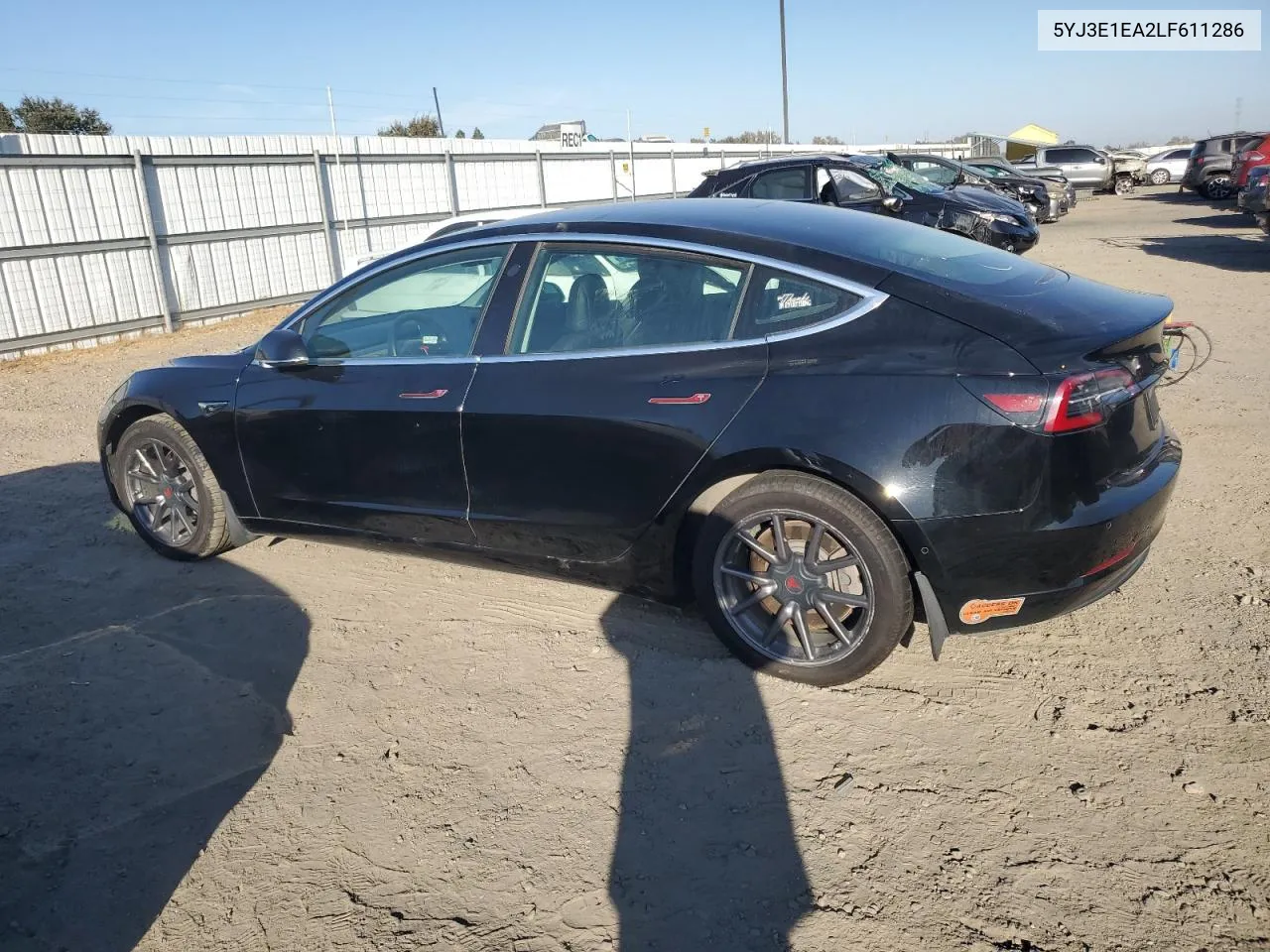 2020 Tesla Model 3 VIN: 5YJ3E1EA2LF611286 Lot: 75318914