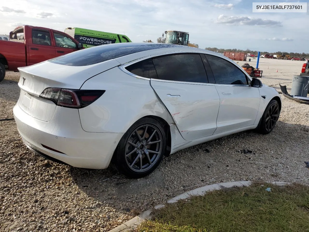 2020 Tesla Model 3 VIN: 5YJ3E1EA0LF737601 Lot: 75325444