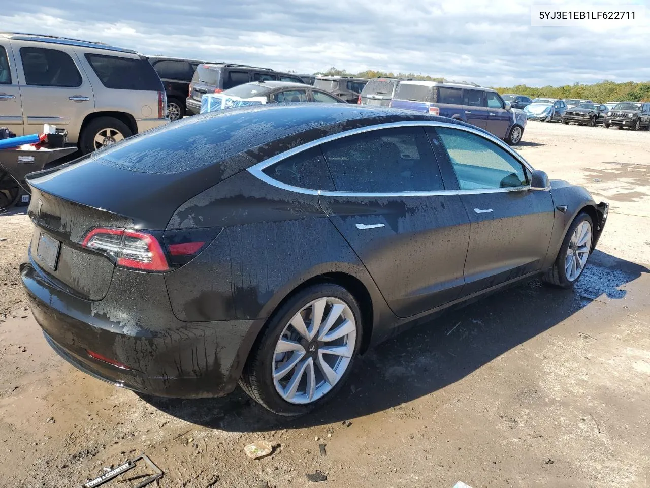 2020 Tesla Model 3 VIN: 5YJ3E1EB1LF622711 Lot: 75444134