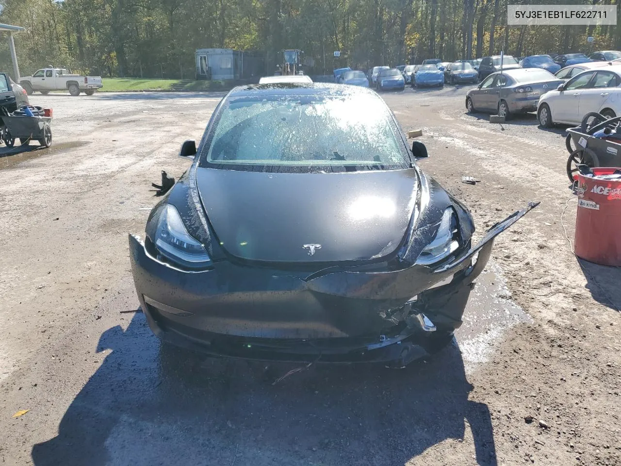 2020 Tesla Model 3 VIN: 5YJ3E1EB1LF622711 Lot: 75444134