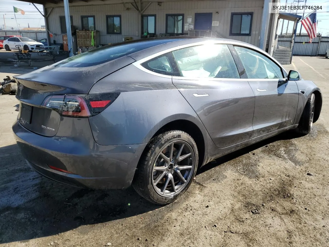 2020 Tesla Model 3 VIN: 5YJ3E1EB3LF746284 Lot: 75529634