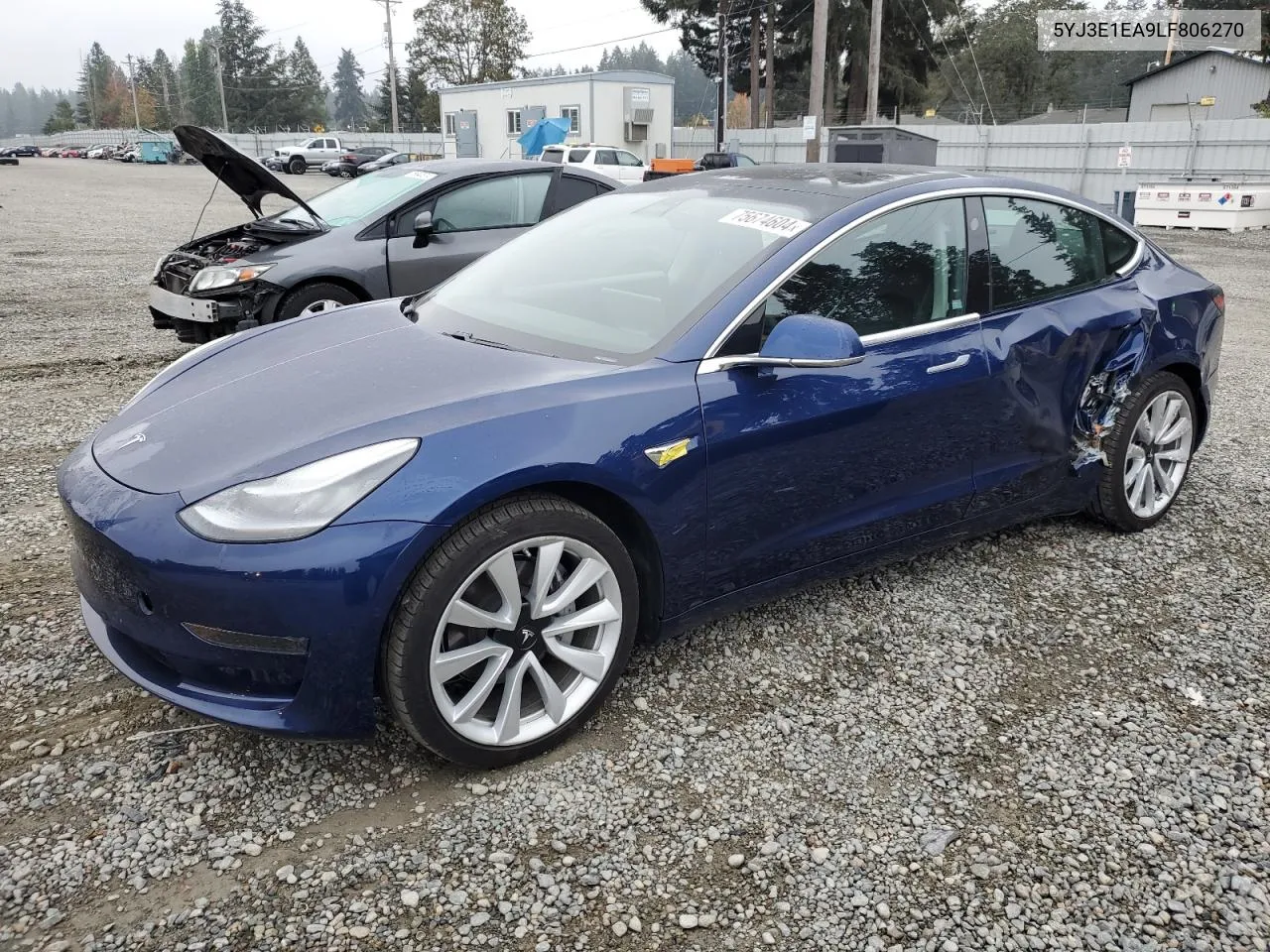 2020 Tesla Model 3 VIN: 5YJ3E1EA9LF806270 Lot: 75674604