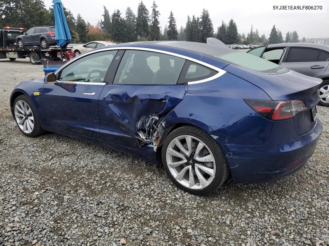 2020 Tesla Model 3 VIN: 5YJ3E1EA9LF806270 Lot: 75674604