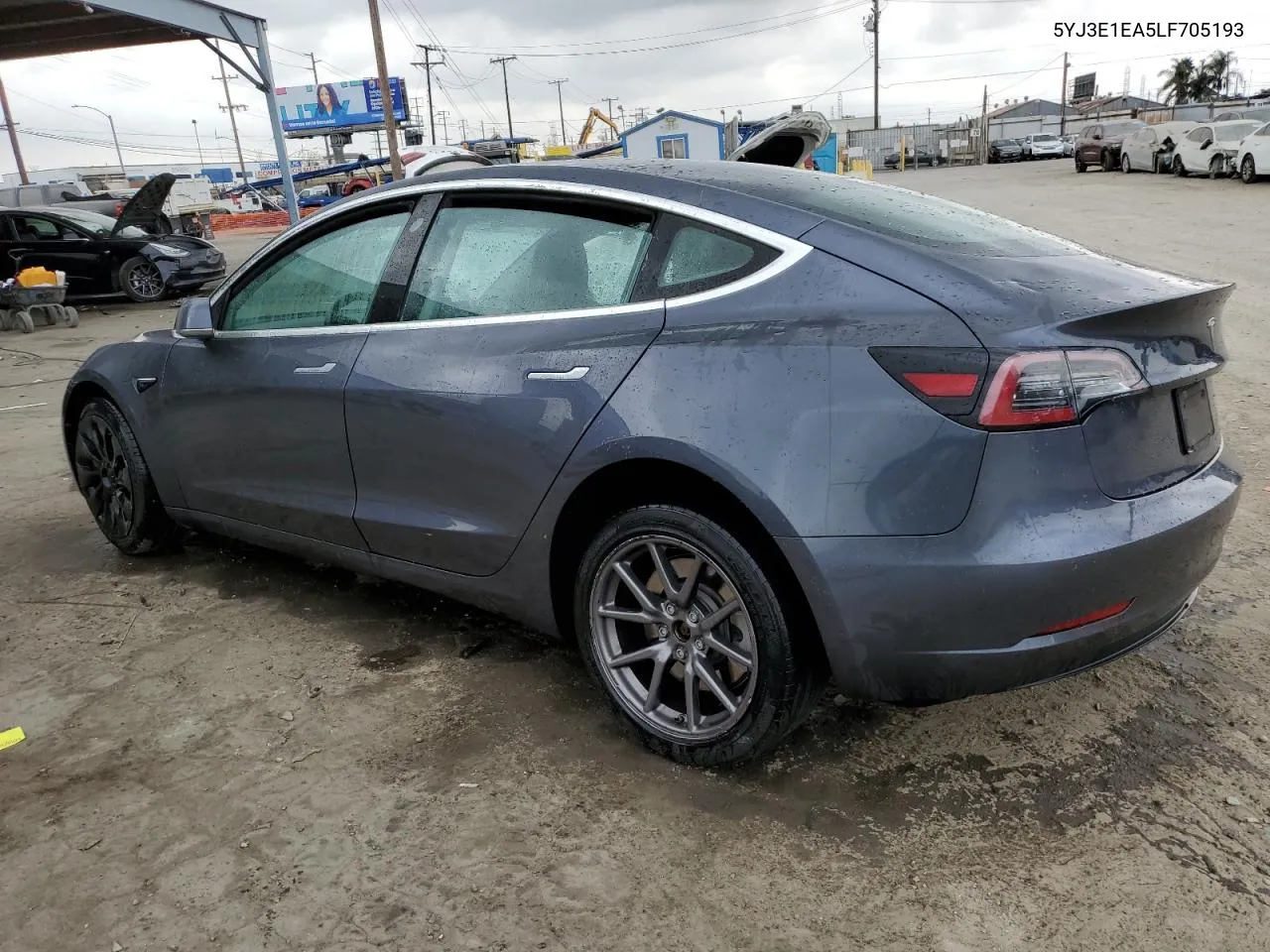 2020 Tesla Model 3 VIN: 5YJ3E1EA5LF705193 Lot: 76042654