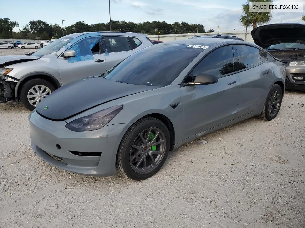 2020 Tesla Model 3 VIN: 5YJ3E1EB9LF668433 Lot: 76112554