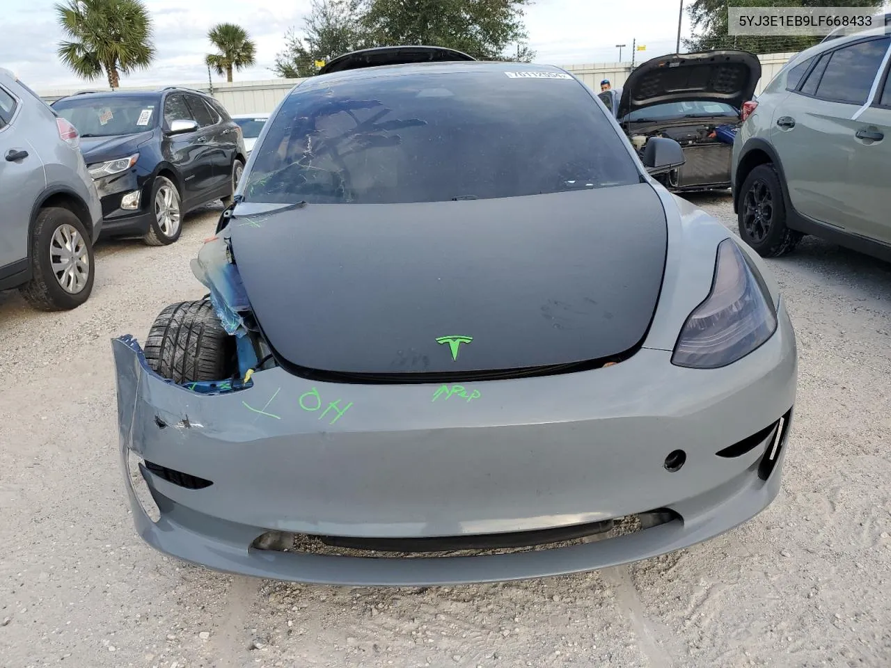 2020 Tesla Model 3 VIN: 5YJ3E1EB9LF668433 Lot: 76112554