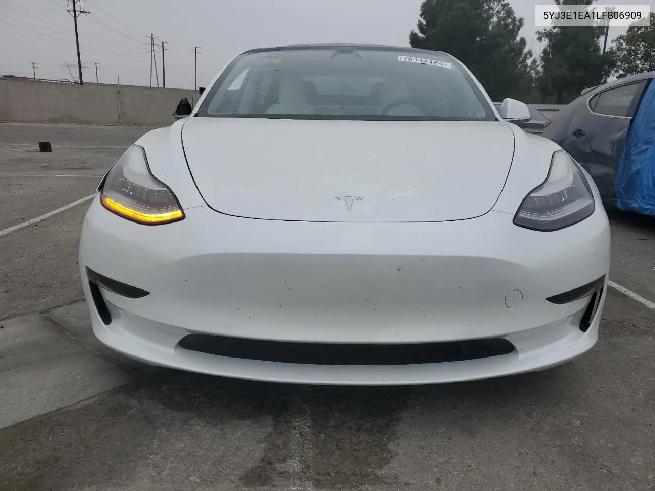 2020 Tesla Model 3 VIN: 5YJ3E1EA1LF806909 Lot: 76144124