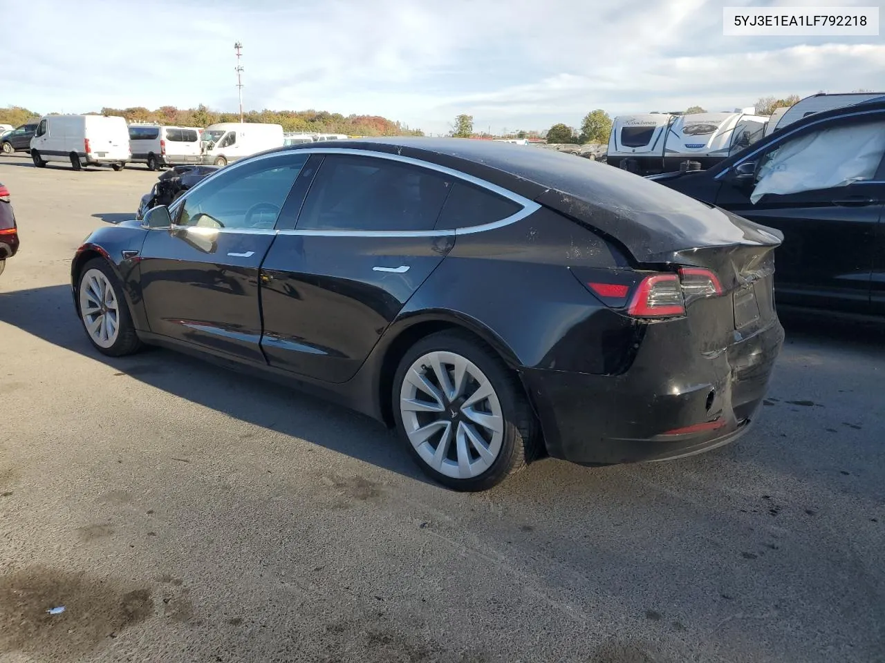 2020 Tesla Model 3 VIN: 5YJ3E1EA1LF792218 Lot: 76246074