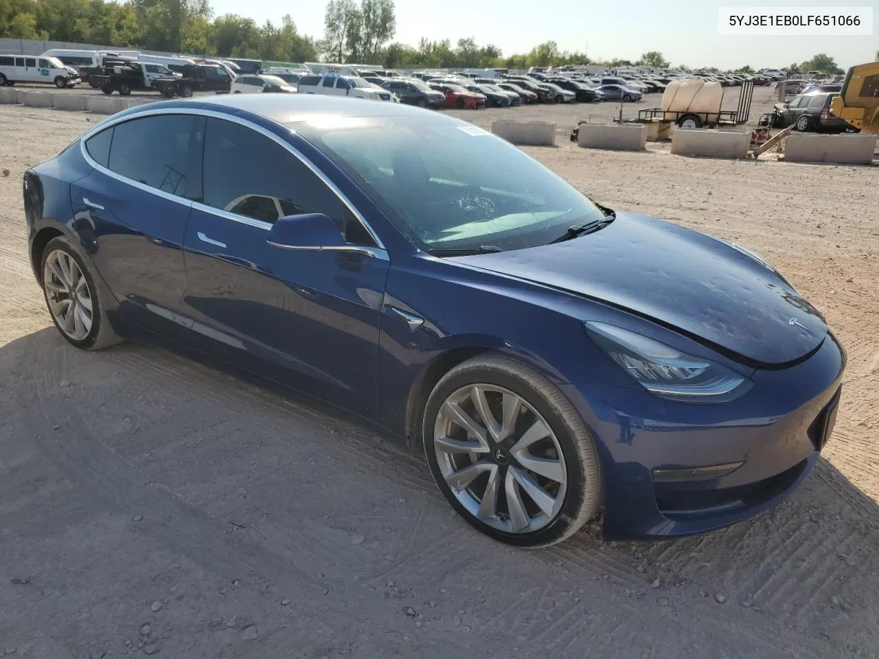 2020 Tesla Model 3 VIN: 5YJ3E1EB0LF651066 Lot: 76310874