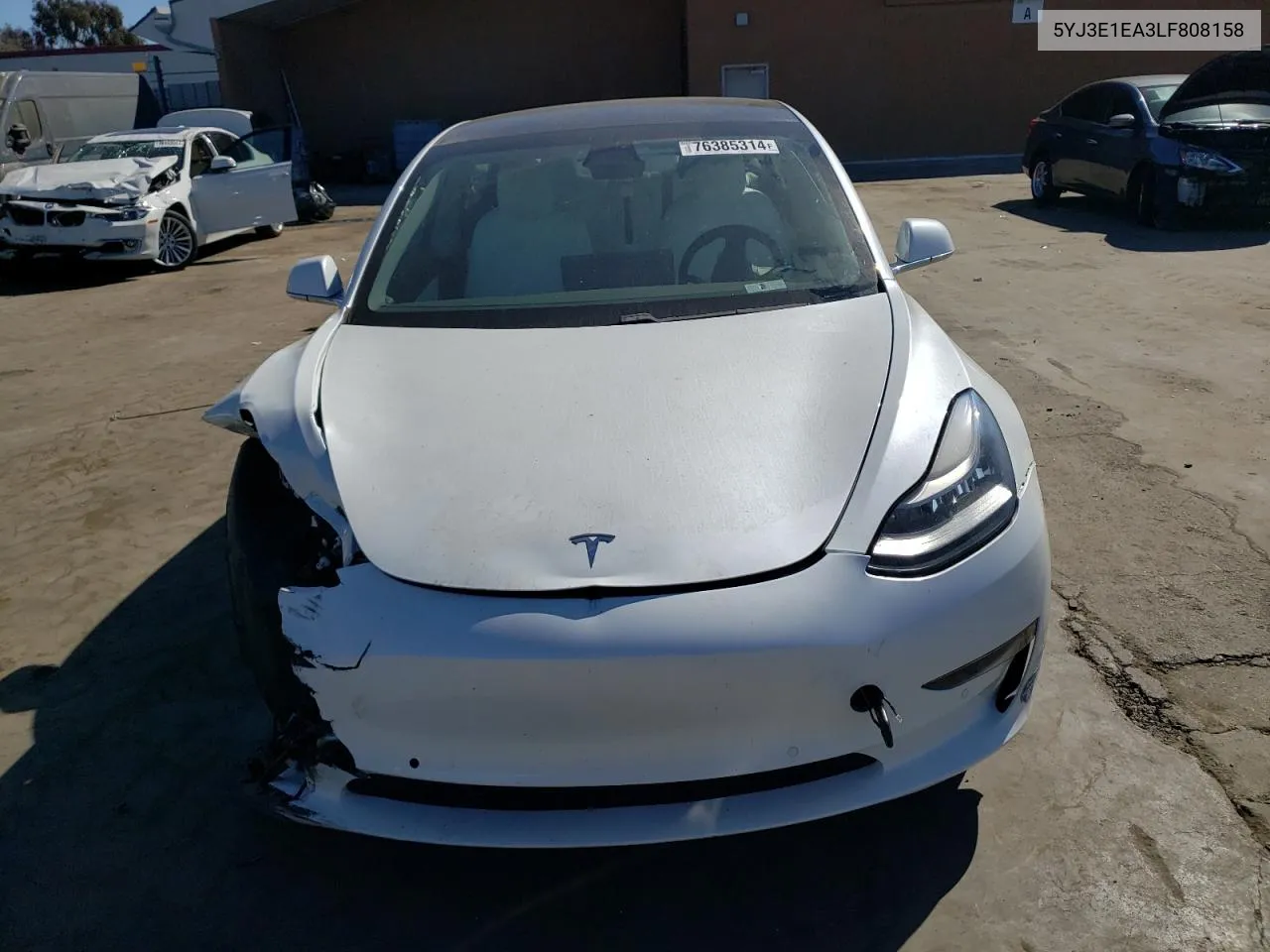 2020 Tesla Model 3 VIN: 5YJ3E1EA3LF808158 Lot: 76385314