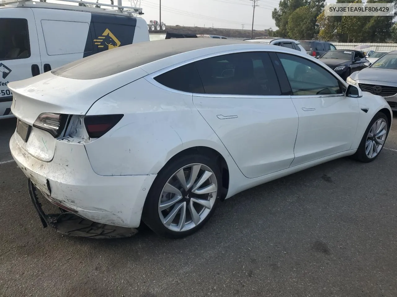 2020 Tesla Model 3 VIN: 5YJ3E1EA9LF806429 Lot: 76397654