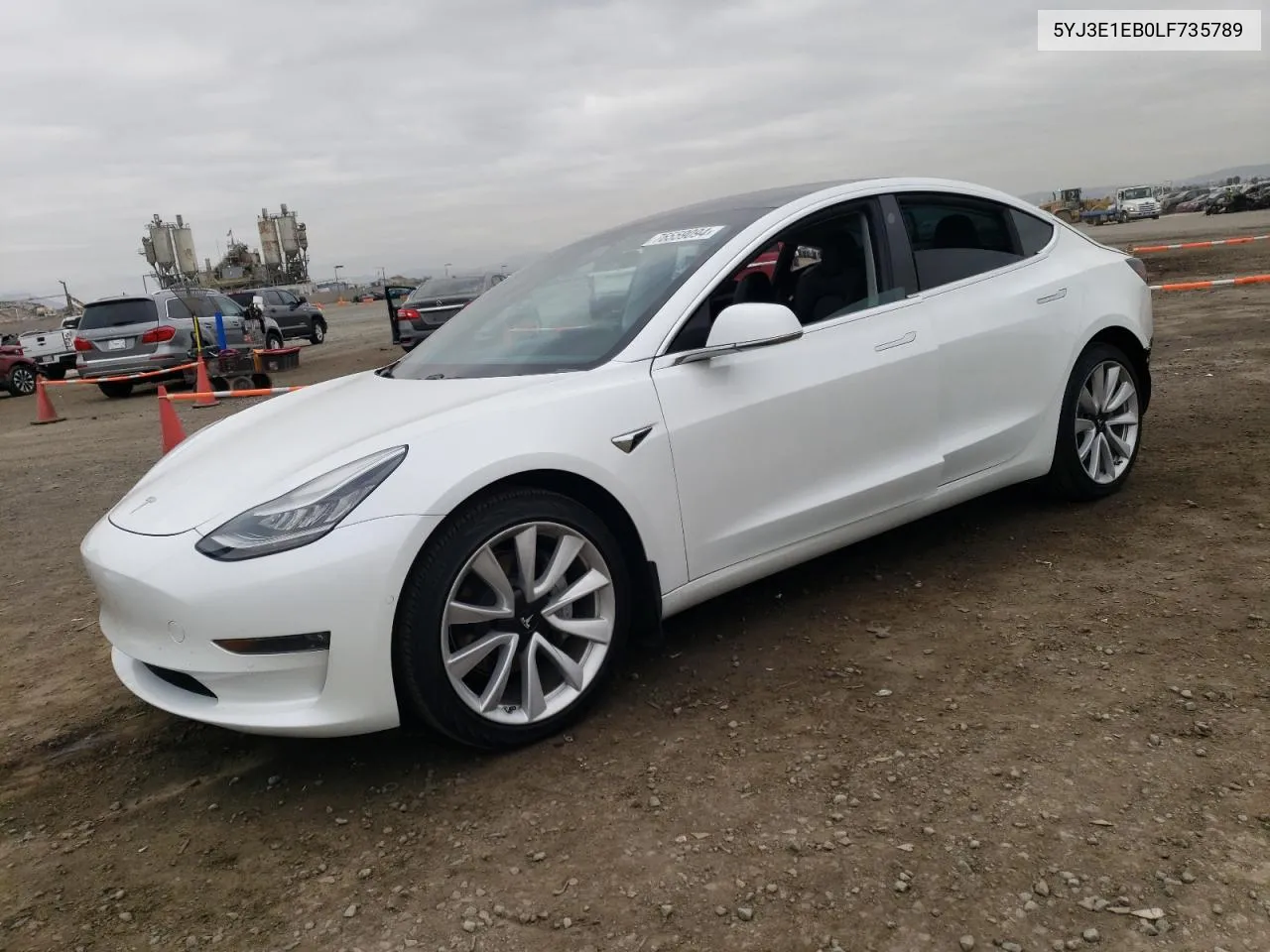 2020 Tesla Model 3 VIN: 5YJ3E1EB0LF735789 Lot: 76559094