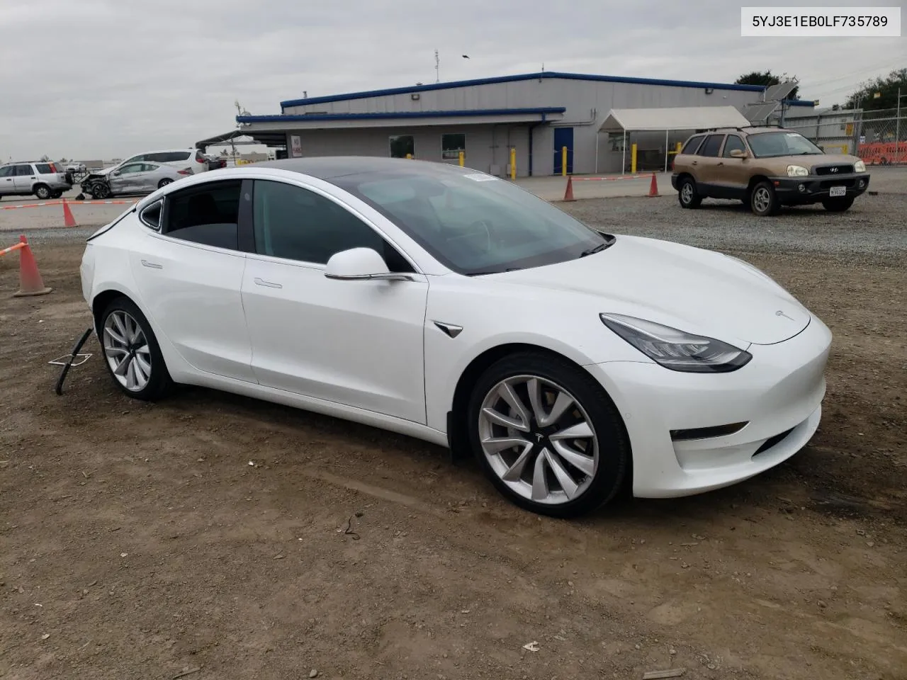 2020 Tesla Model 3 VIN: 5YJ3E1EB0LF735789 Lot: 76559094