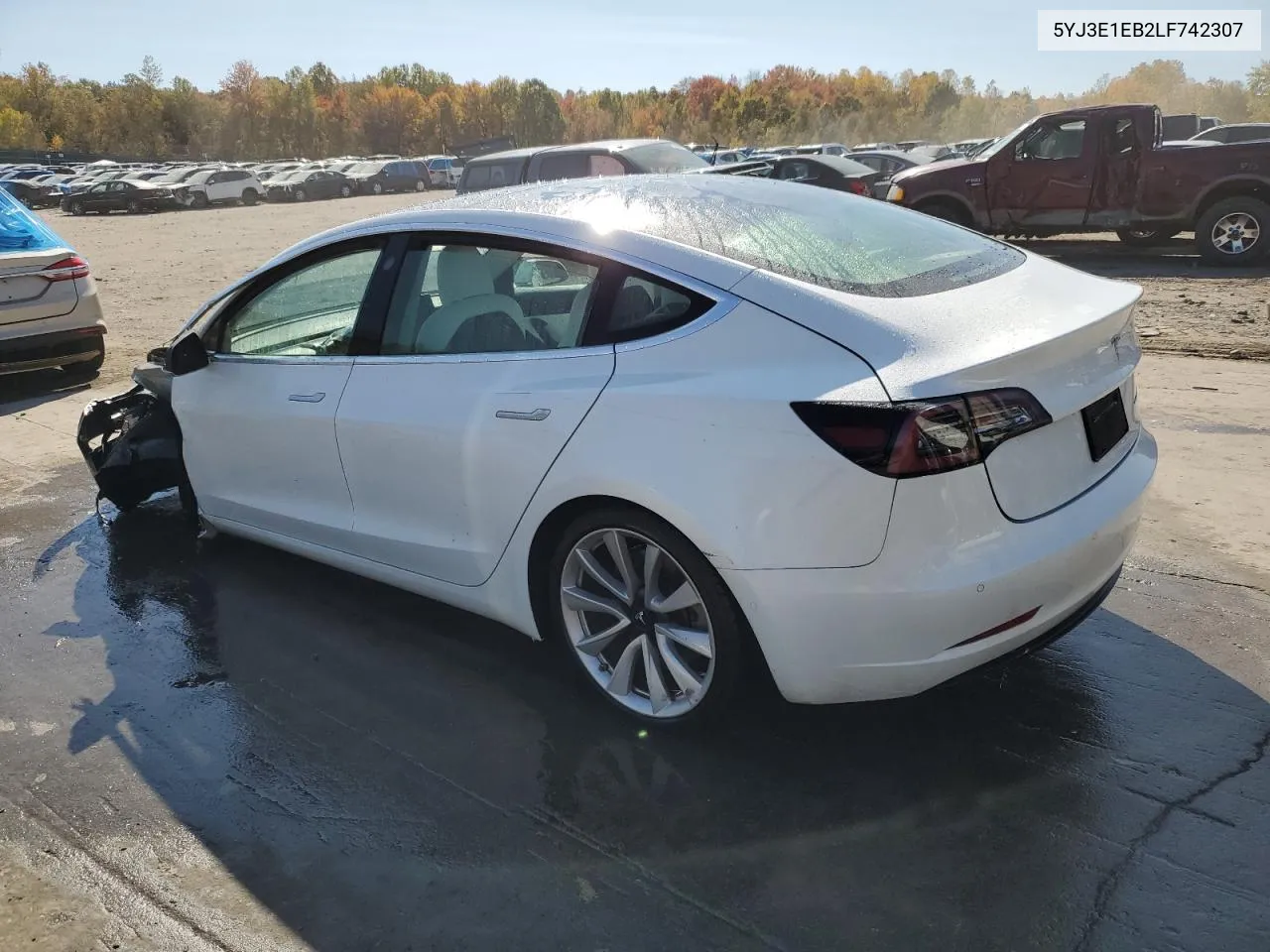 2020 Tesla Model 3 VIN: 5YJ3E1EB2LF742307 Lot: 76584434