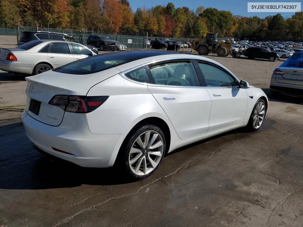 2020 Tesla Model 3 VIN: 5YJ3E1EB2LF742307 Lot: 76584434