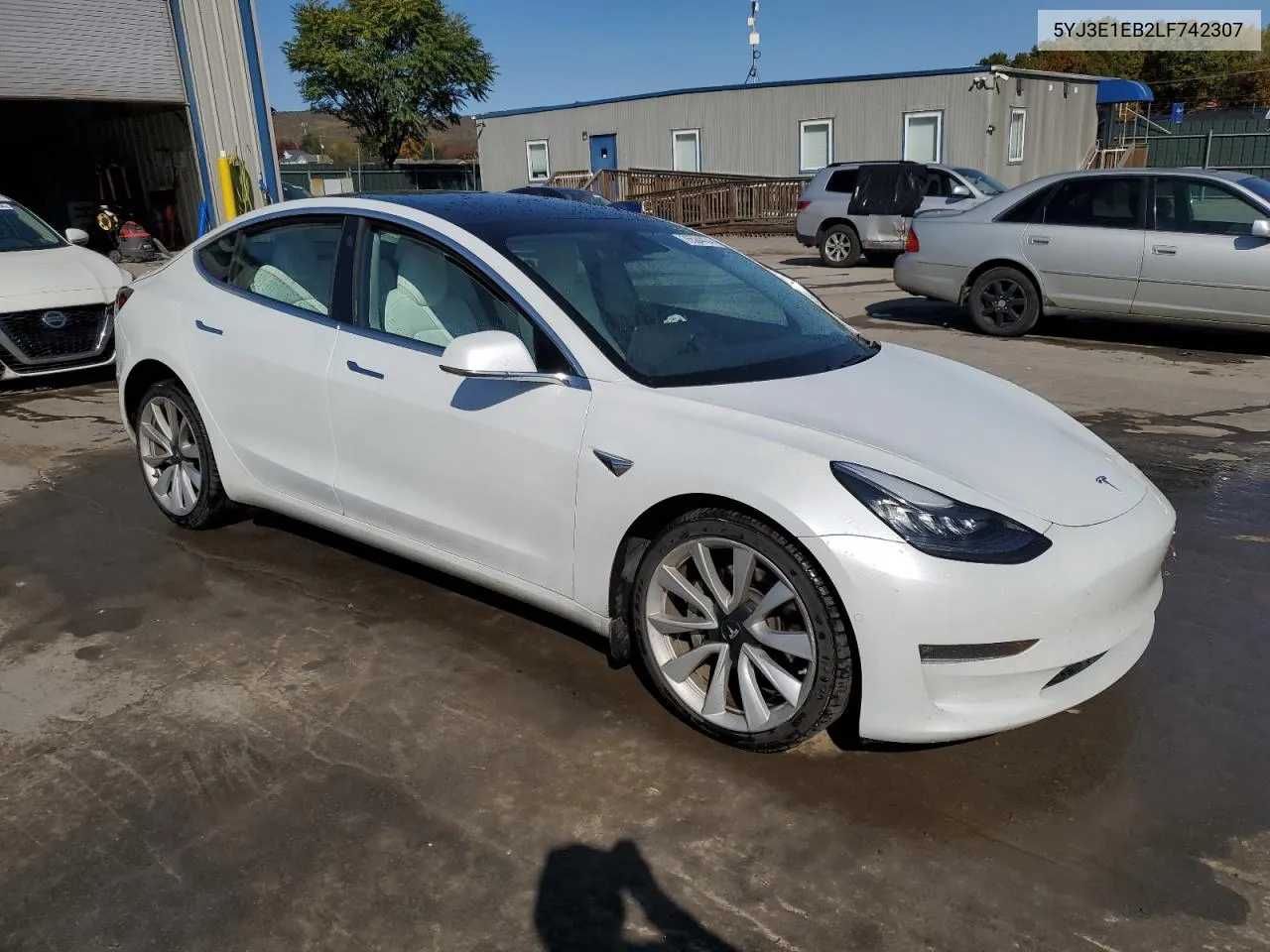 2020 Tesla Model 3 VIN: 5YJ3E1EB2LF742307 Lot: 76584434