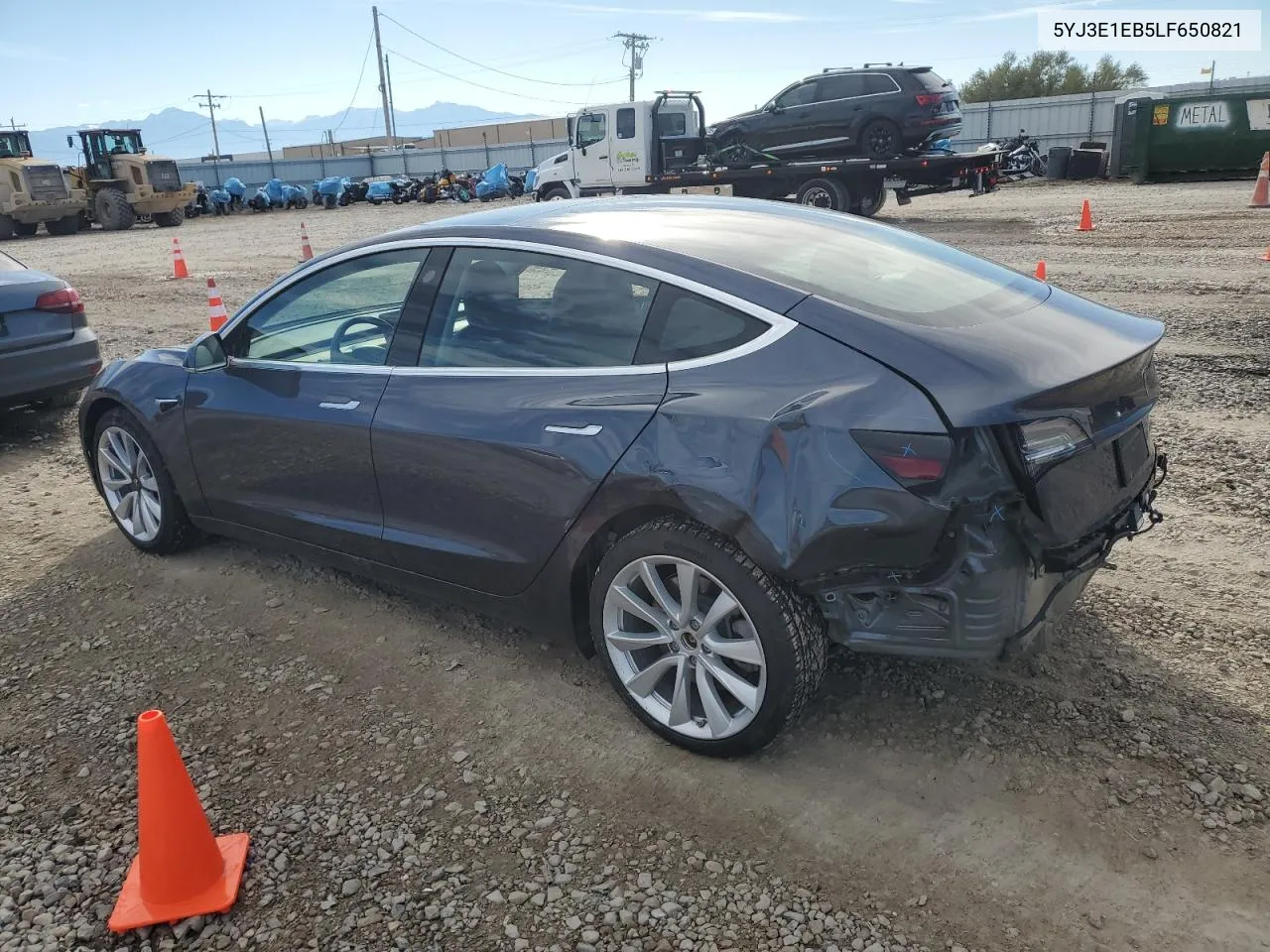 2020 Tesla Model 3 VIN: 5YJ3E1EB5LF650821 Lot: 77105014