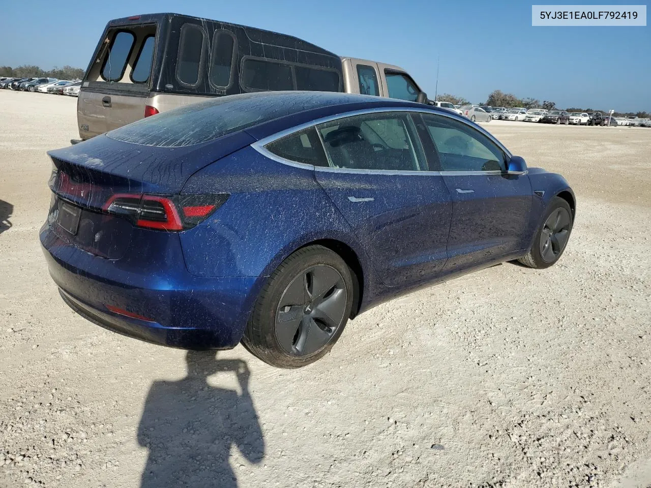 2020 Tesla Model 3 VIN: 5YJ3E1EA0LF792419 Lot: 77162204