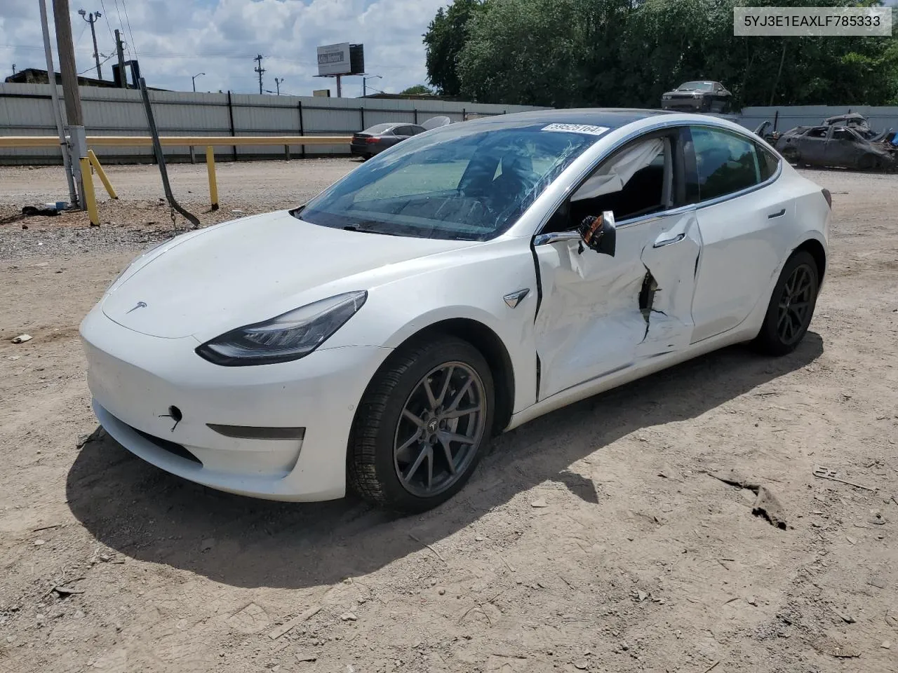 2020 Tesla Model 3 VIN: 5YJ3E1EAXLF785333 Lot: 77316404