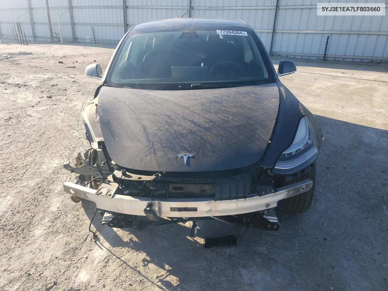 2020 Tesla Model 3 VIN: 5YJ3E1EA7LF803660 Lot: 77394564