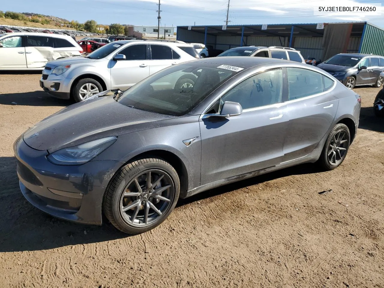 2020 Tesla Model 3 VIN: 5YJ3E1EB0LF746260 Lot: 77785344