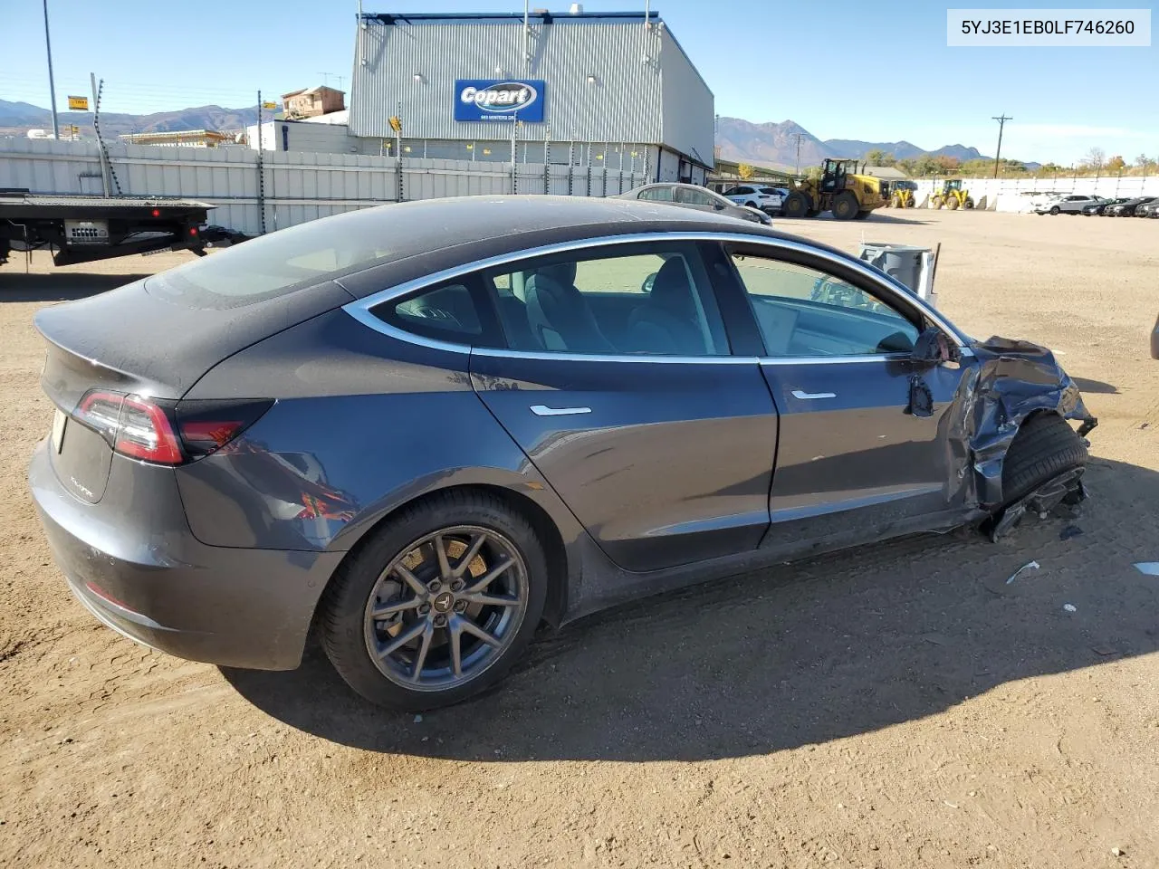 2020 Tesla Model 3 VIN: 5YJ3E1EB0LF746260 Lot: 77785344