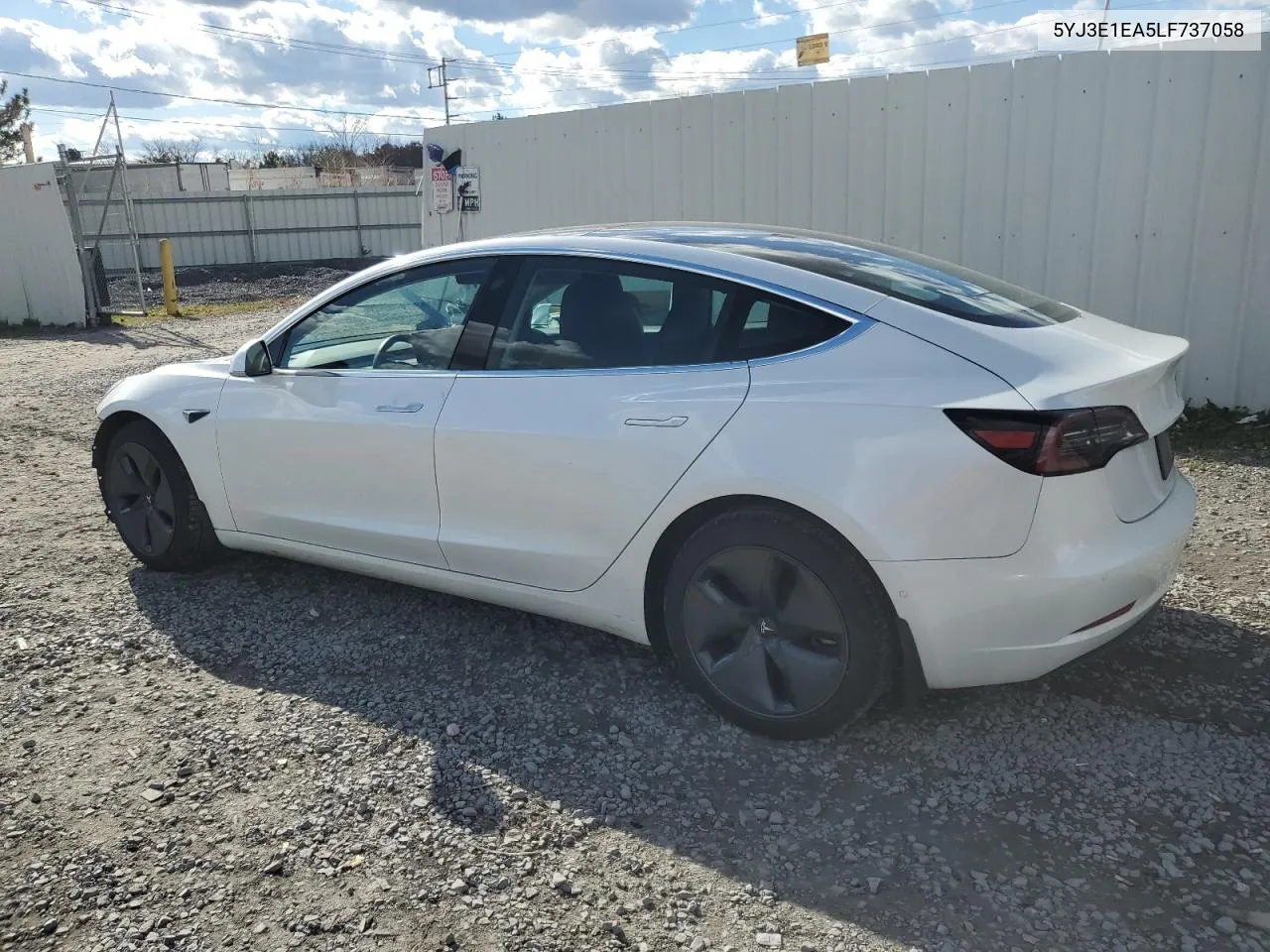 2020 Tesla Model 3 VIN: 5YJ3E1EA5LF737058 Lot: 77880554