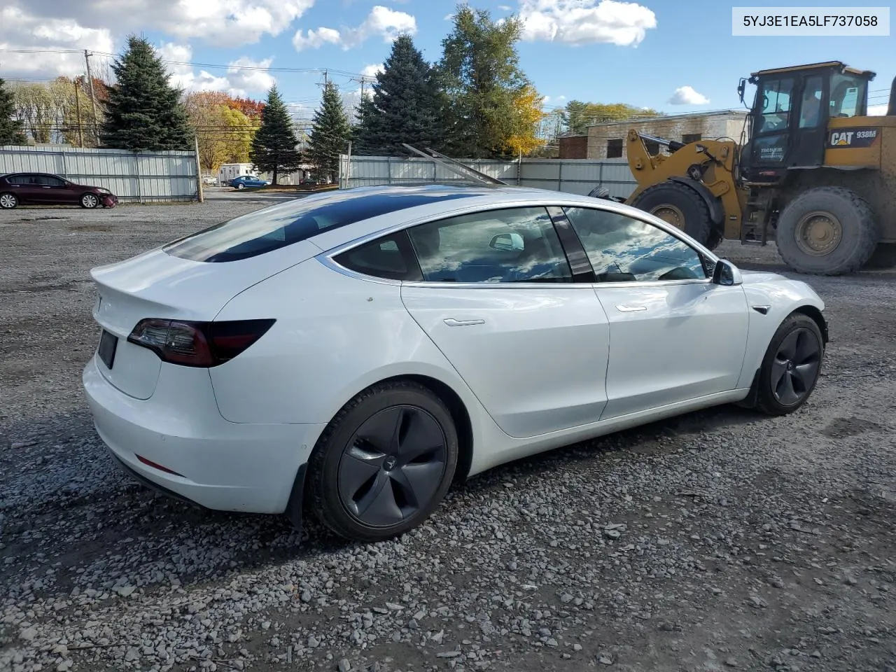 2020 Tesla Model 3 VIN: 5YJ3E1EA5LF737058 Lot: 77880554