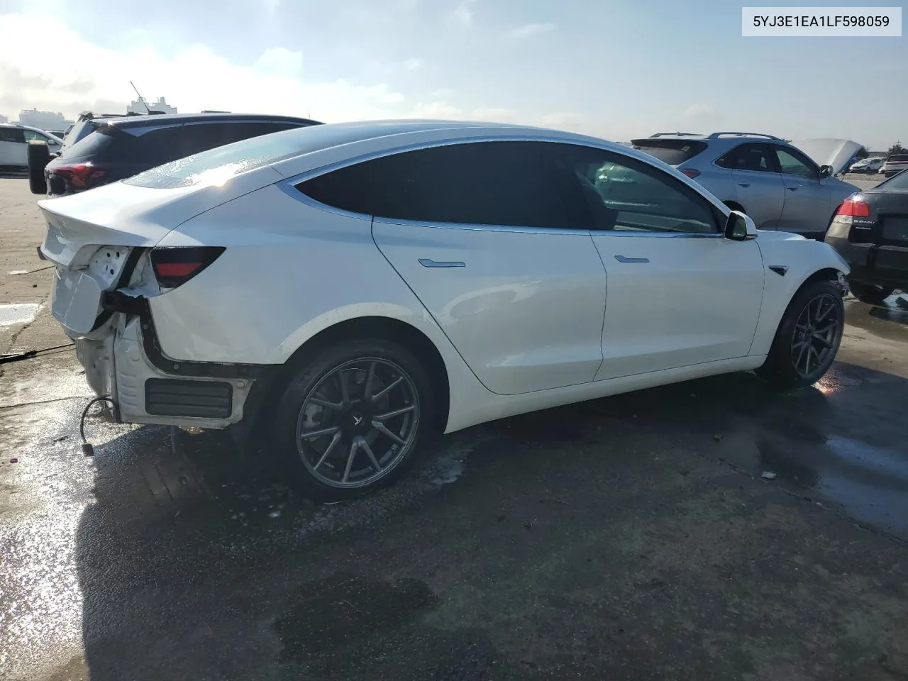 2020 Tesla Model 3 VIN: 5YJ3E1EA1LF598059 Lot: 77887344