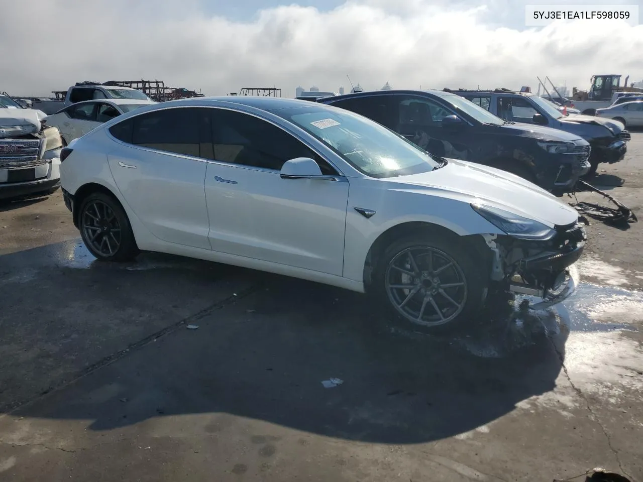 2020 Tesla Model 3 VIN: 5YJ3E1EA1LF598059 Lot: 77887344