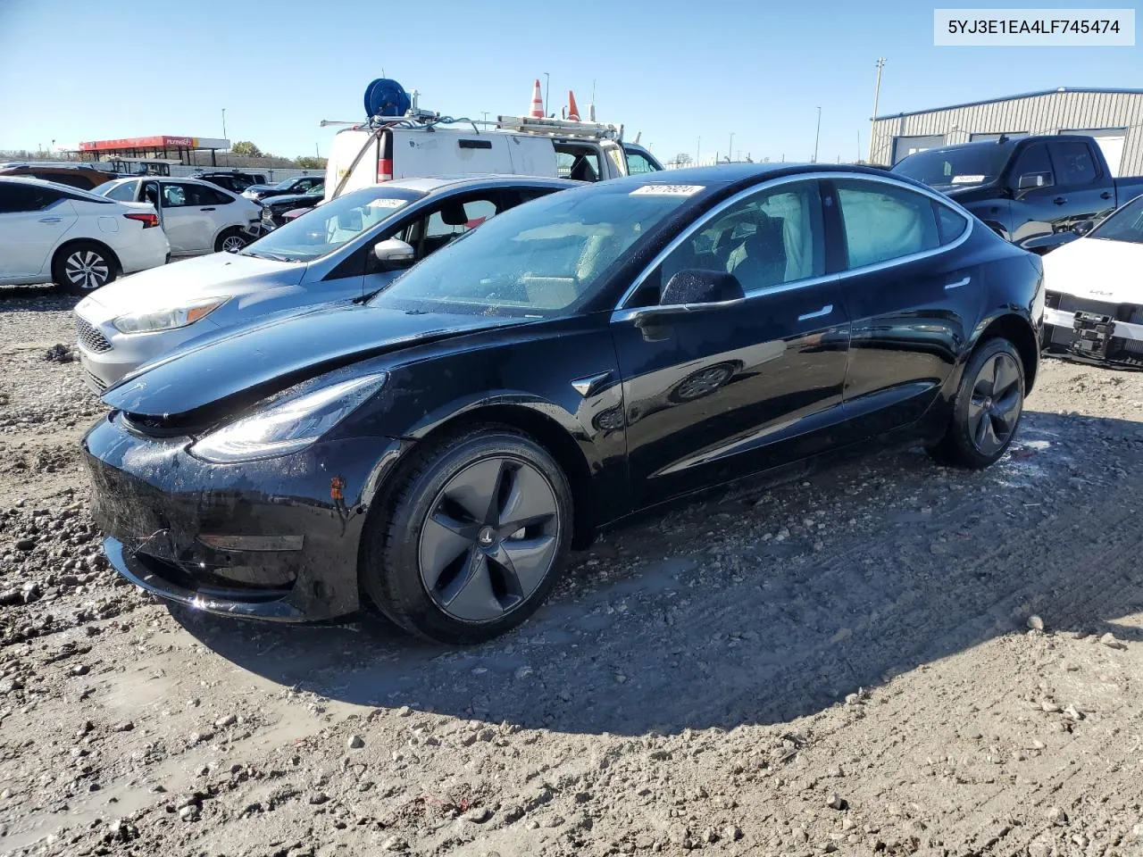 2020 Tesla Model 3 VIN: 5YJ3E1EA4LF745474 Lot: 78176924