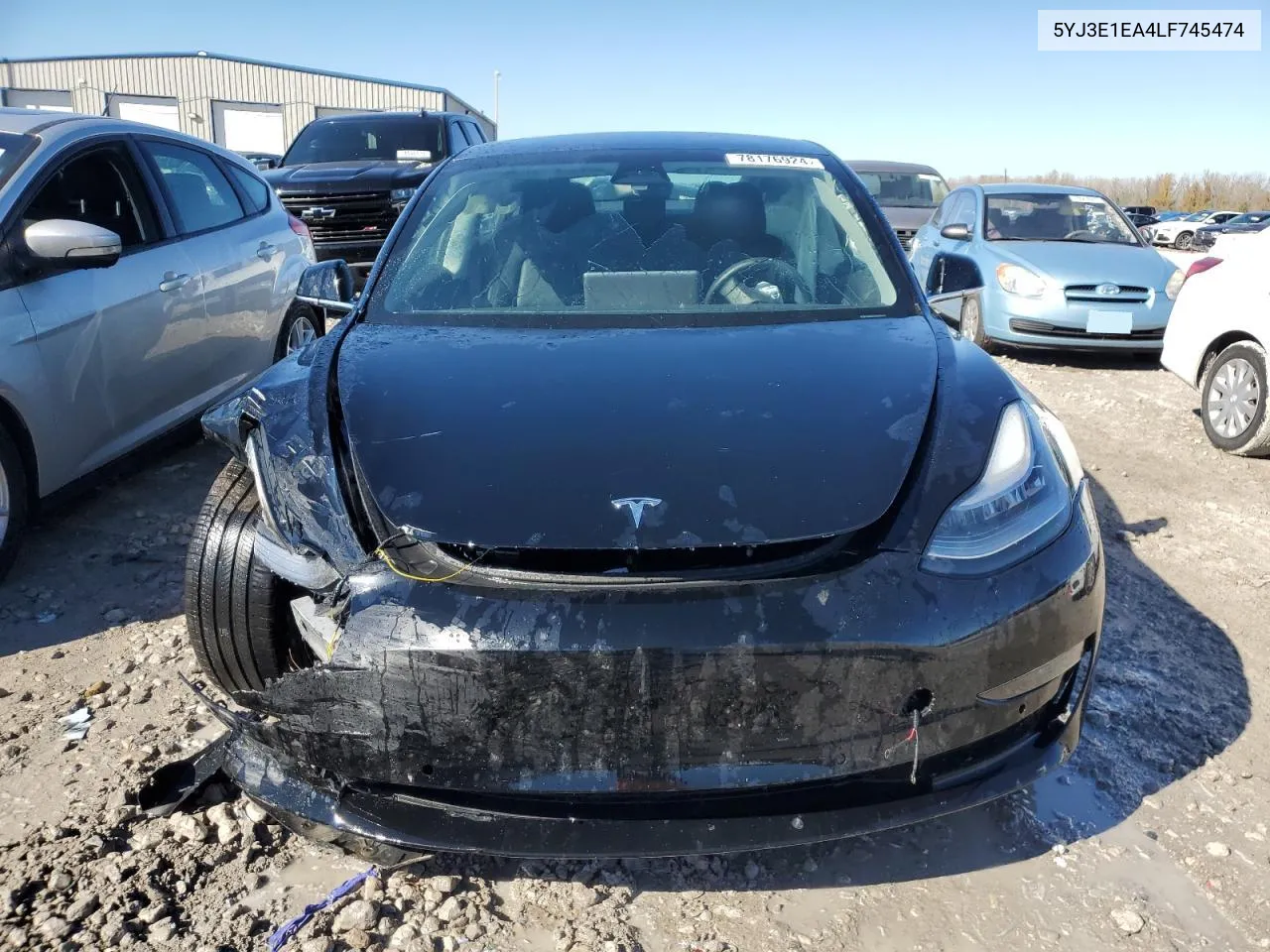 2020 Tesla Model 3 VIN: 5YJ3E1EA4LF745474 Lot: 78176924