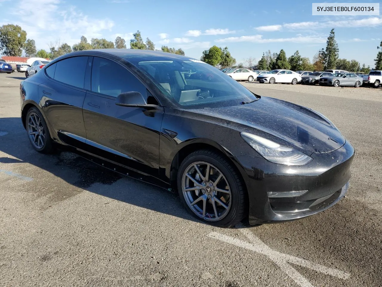 2020 Tesla Model 3 VIN: 5YJ3E1EB0LF600134 Lot: 78179174