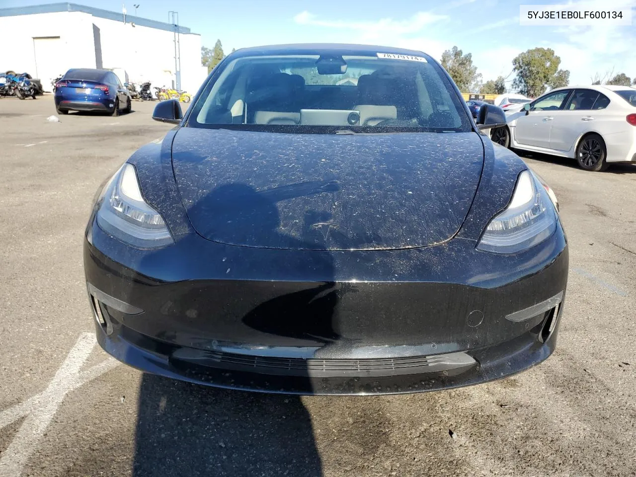 2020 Tesla Model 3 VIN: 5YJ3E1EB0LF600134 Lot: 78179174