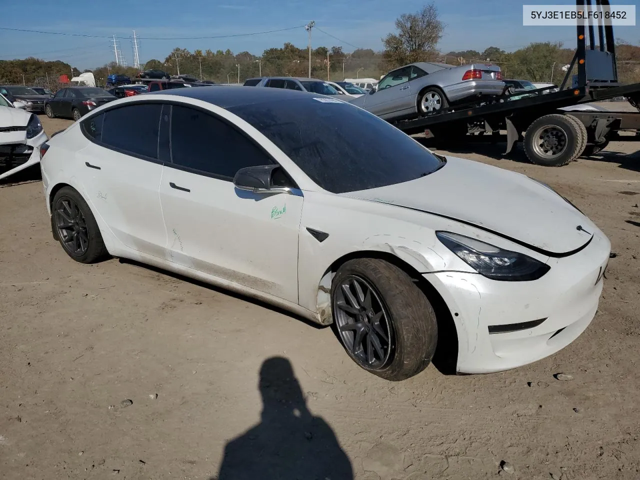 2020 Tesla Model 3 VIN: 5YJ3E1EB5LF618452 Lot: 78397494