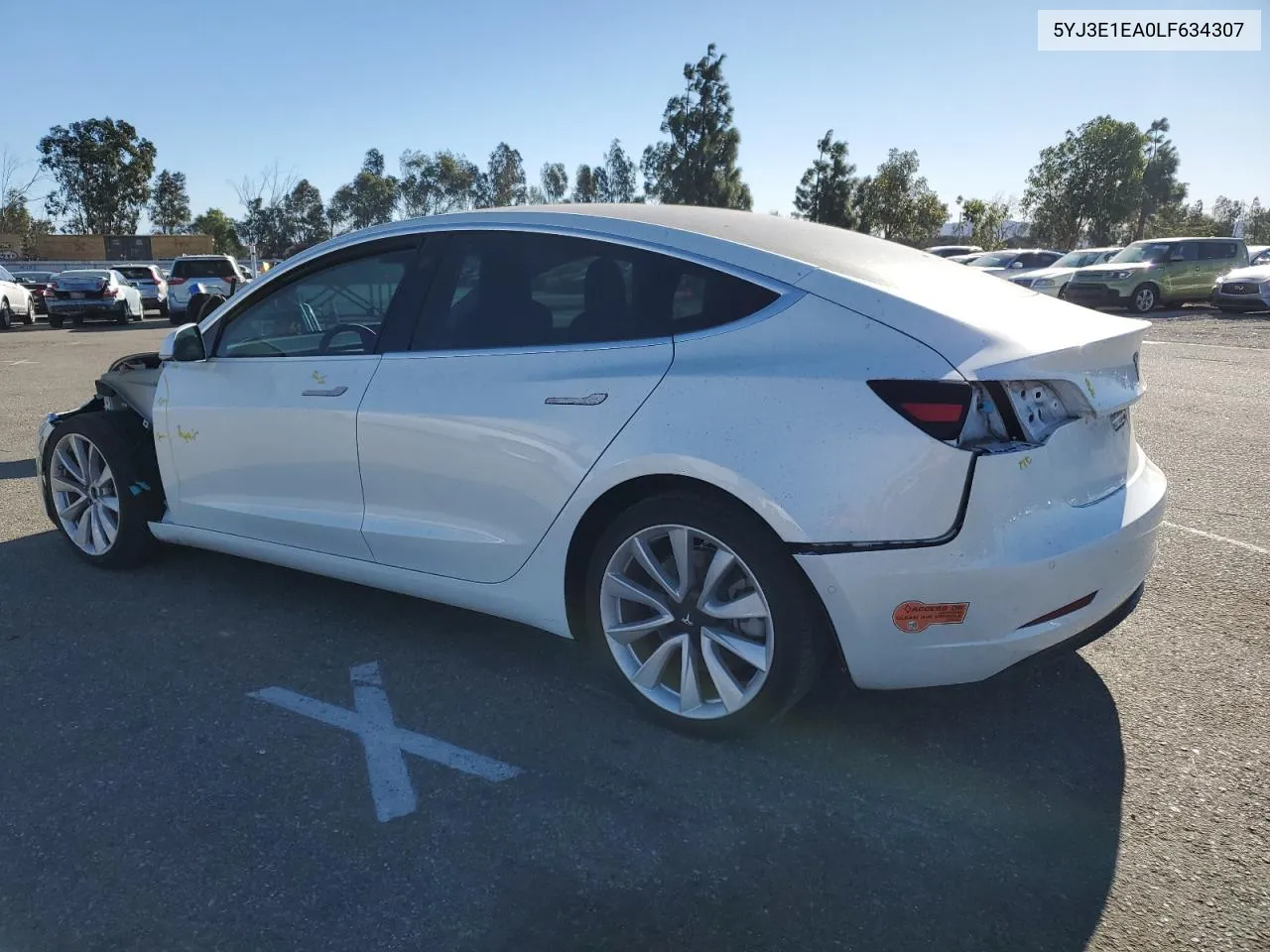 2020 Tesla Model 3 VIN: 5YJ3E1EA0LF634307 Lot: 78665864