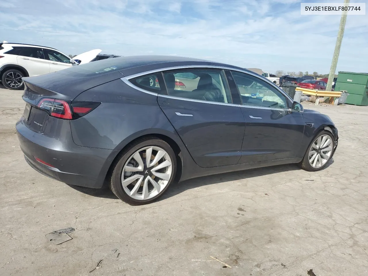 2020 Tesla Model 3 VIN: 5YJ3E1EBXLF807744 Lot: 78856734