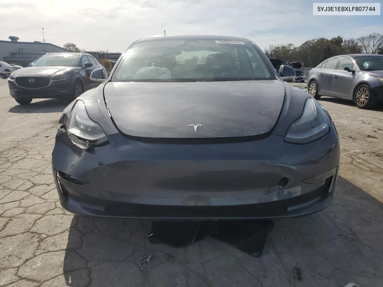 2020 Tesla Model 3 VIN: 5YJ3E1EBXLF807744 Lot: 78856734