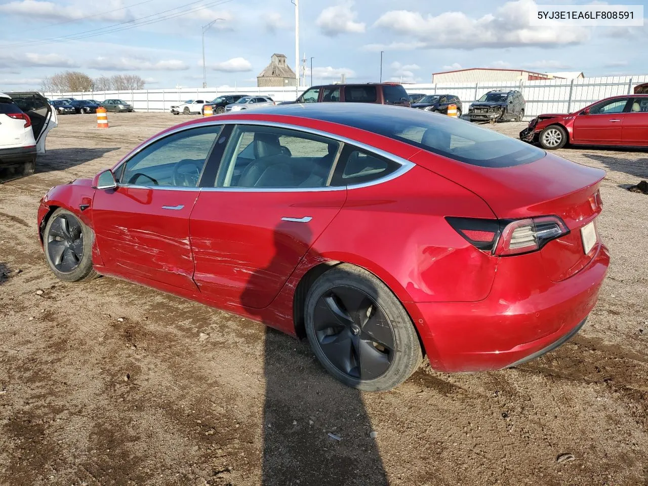 2020 Tesla Model 3 VIN: 5YJ3E1EA6LF808591 Lot: 78857914