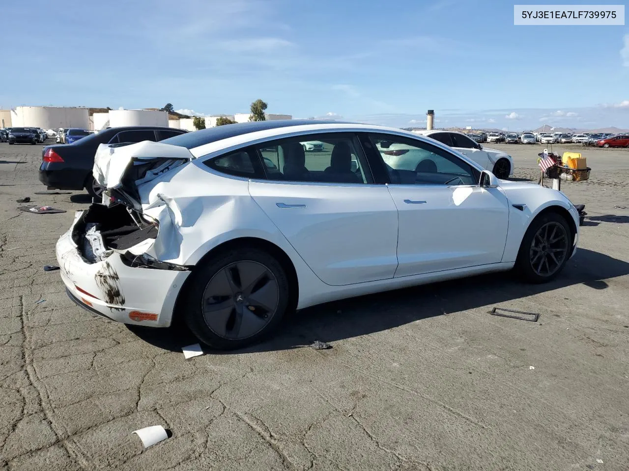 2020 Tesla Model 3 VIN: 5YJ3E1EA7LF739975 Lot: 78877014