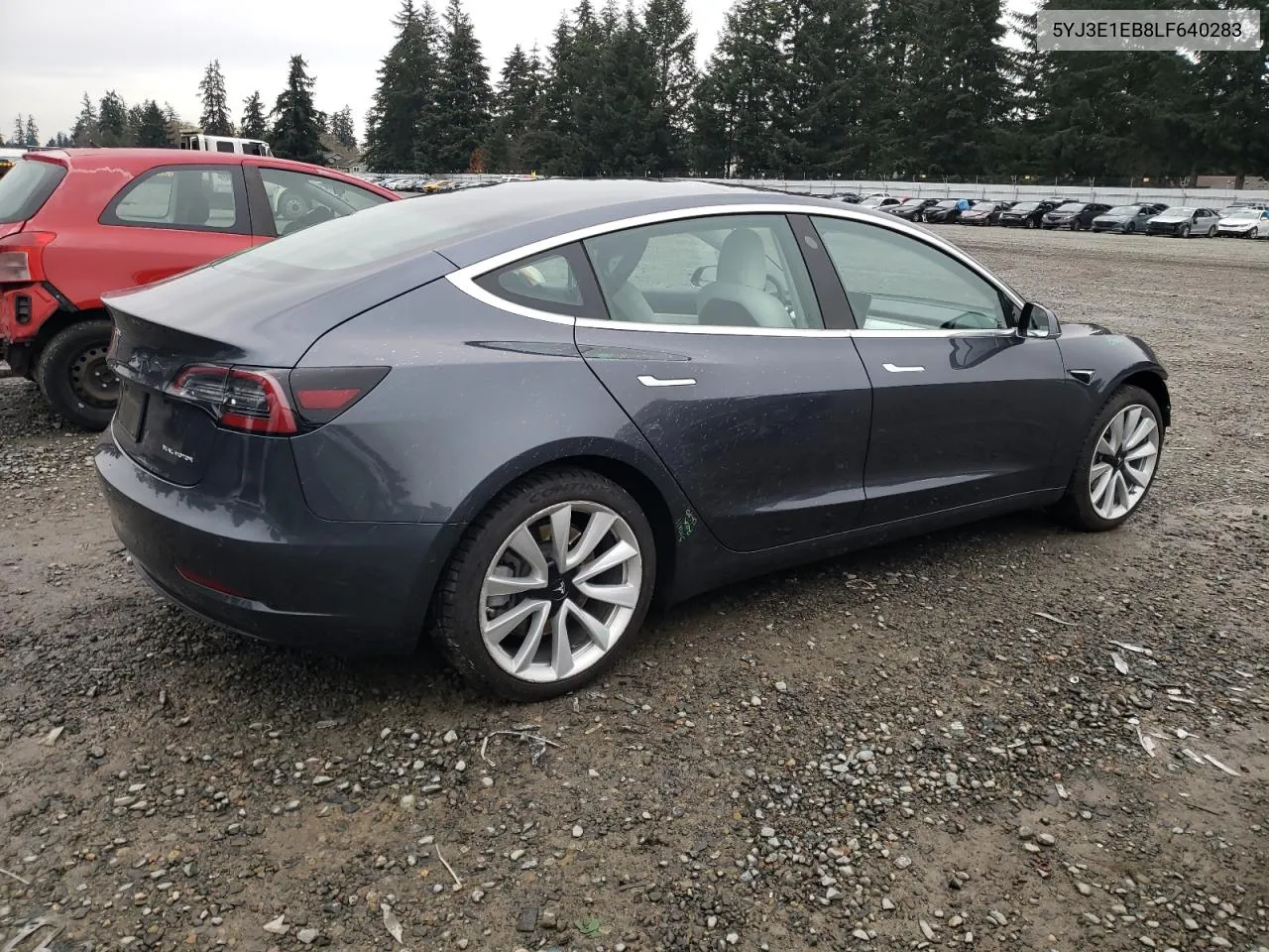 2020 Tesla Model 3 VIN: 5YJ3E1EB8LF640283 Lot: 78949384